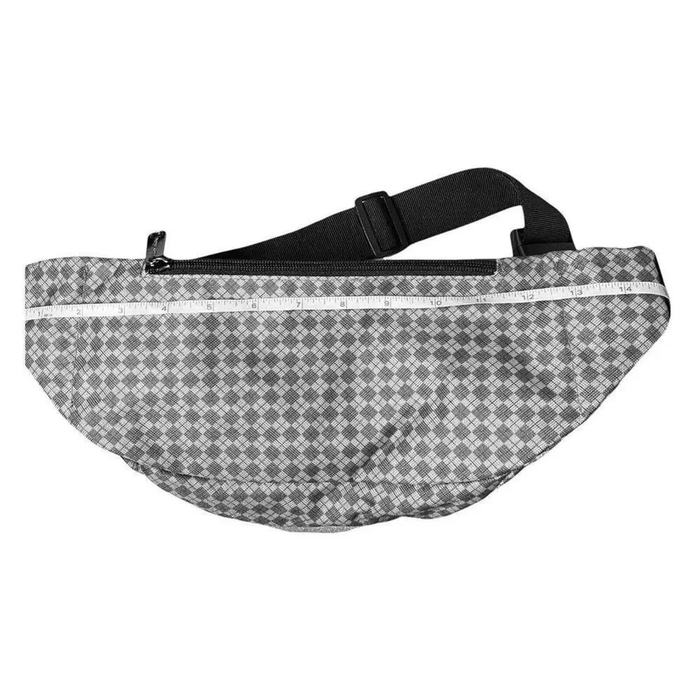 Harry‎ Potter Slytherin Fanny Pack Mens Waist Bag Green Checkered Logo Belt Bag